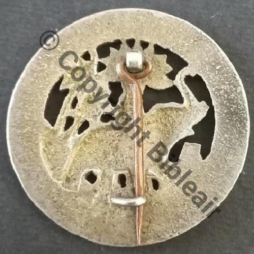 INDES  GENDARMERIE FORCES PUBLIQUES DE L.INDE FRANCAISE Eping plate type Ceylan Dos irreg Embouti No586 au recto Src.bon01800 400EurInv 